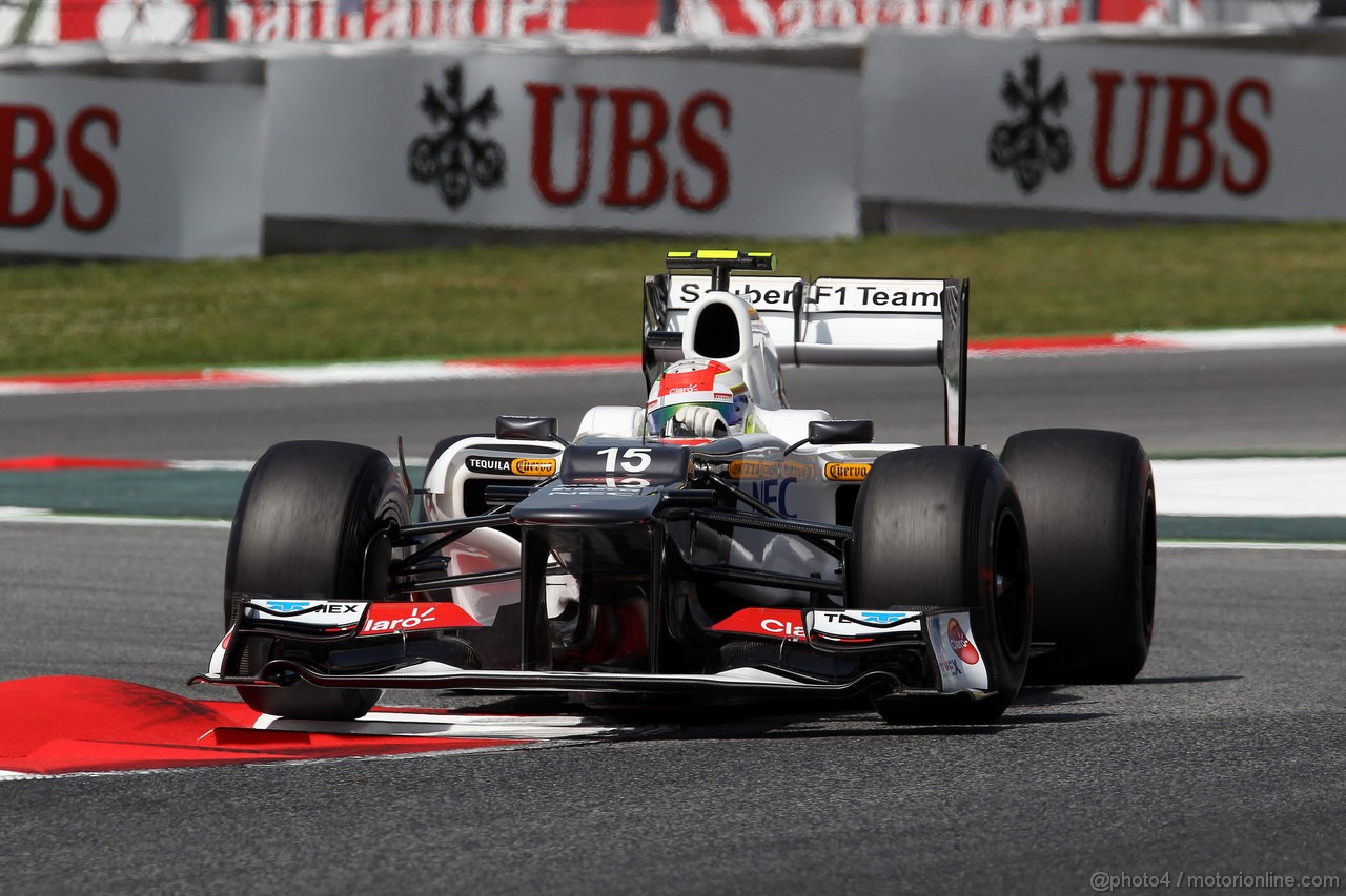 GP SPAGNA, 12.05.2012- Prove Libere 3, Sergio Prez (MEX) Sauber F1 Team C31