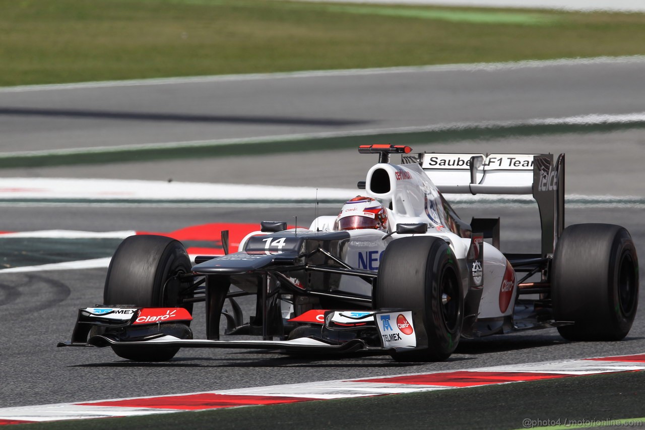 GP SPAGNA, 12.05.2012- Prove Libere 3, Kamui Kobayashi (JAP) Sauber F1 Team C31 