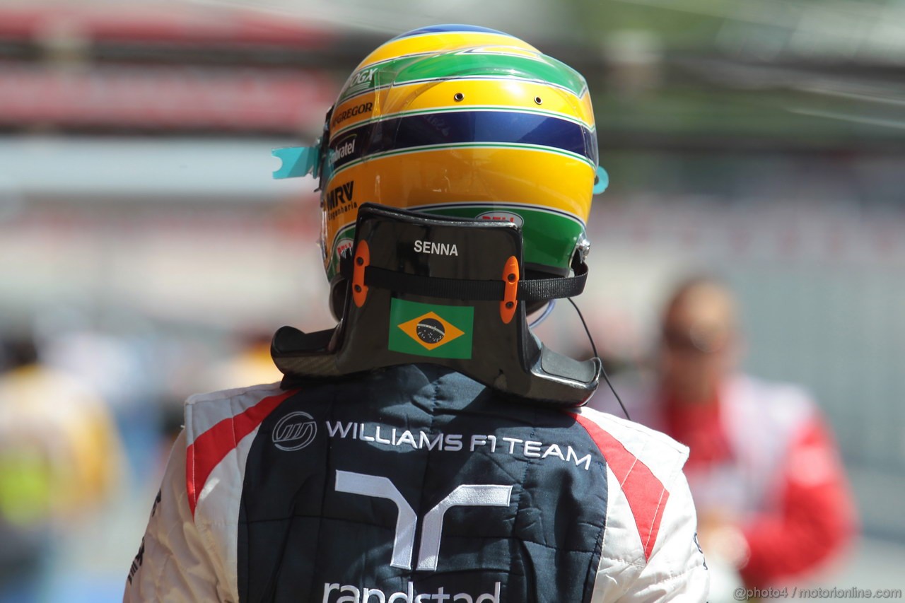 GP SPAGNA, 12.05.2012- Prove Libere 3, Bruno Senna (BRA) Williams F1 Team FW34 
