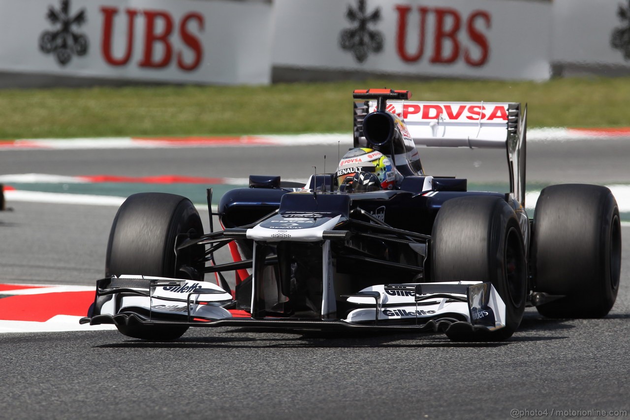 GP SPAGNA, 12.05.2012- Prove Libere 3, Pastor Maldonado (VEN) Williams F1 Team FW34