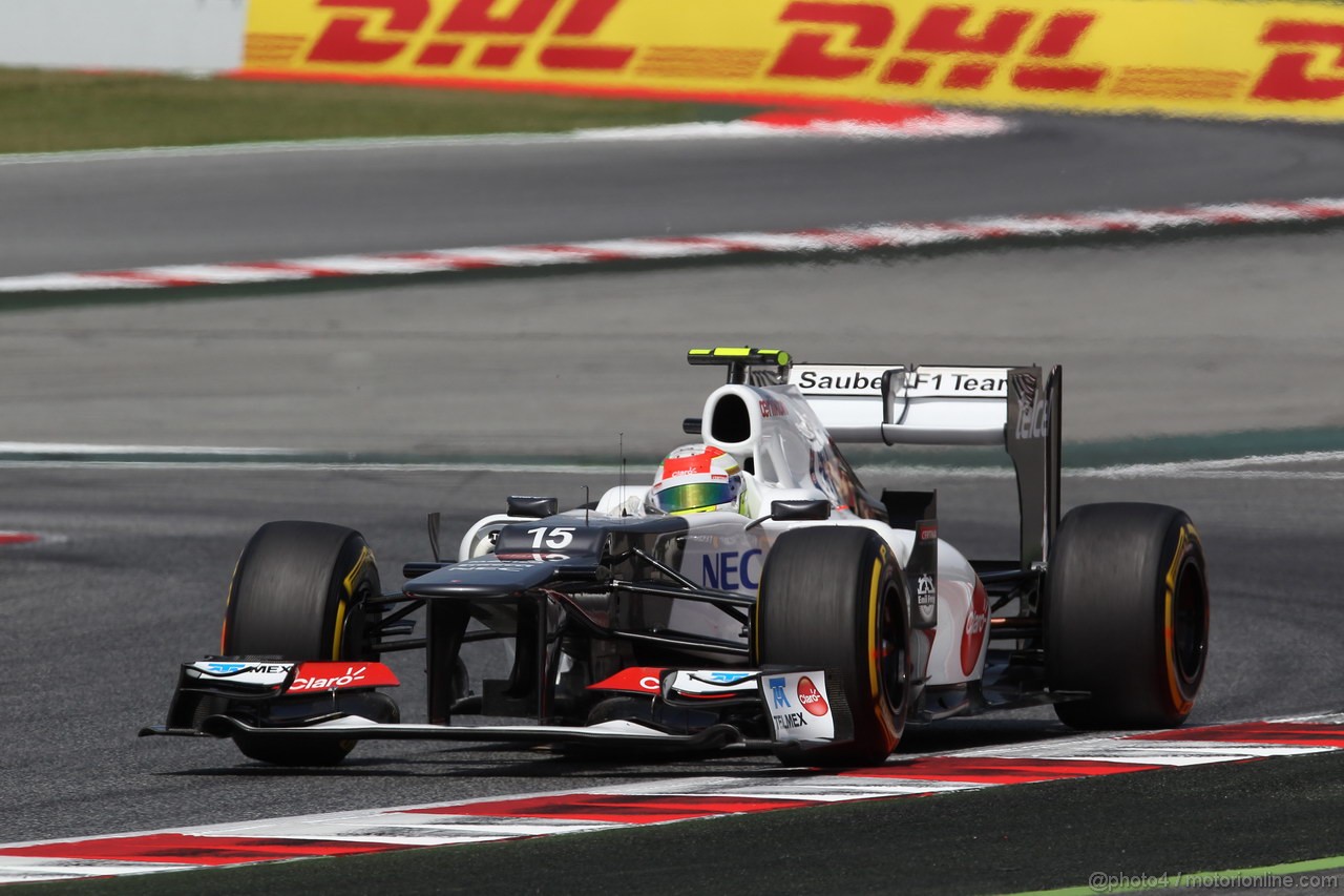 GP SPAGNA, 12.05.2012- Prove Libere 3, Sergio Prez (MEX) Sauber F1 Team C31