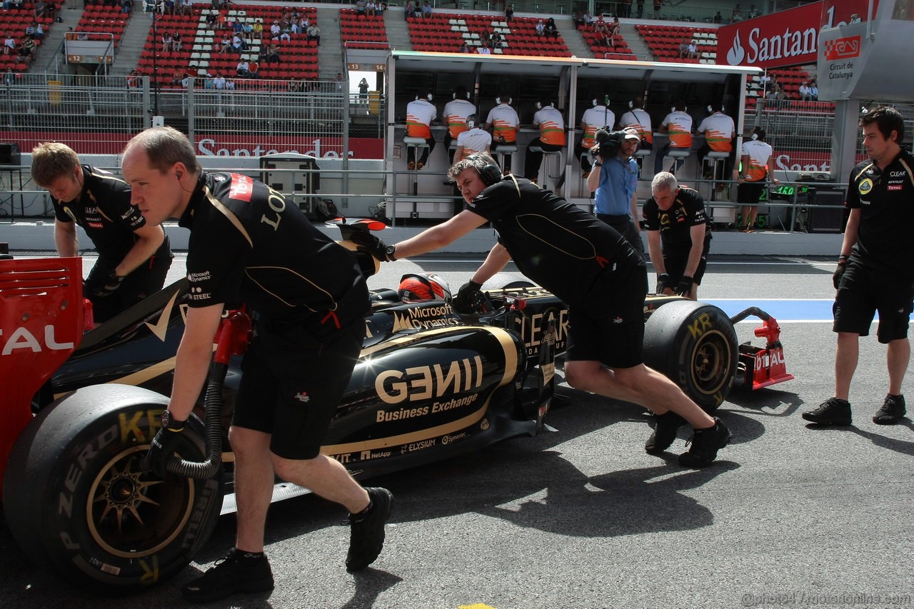 GP SPAGNA, 12.05.2012- Prove Libere 3, Romain Grosjean (FRA) Lotus F1 Team E20 