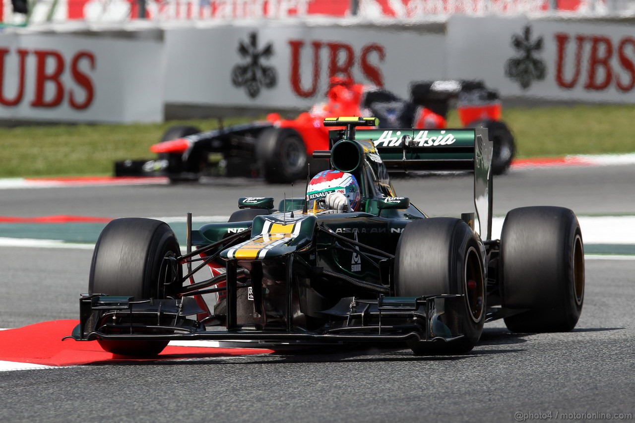 GP SPAGNA, 12.05.2012- Prove Libere 3, Vitaly Petrov (RUS) Caterham F1 Team CT01 