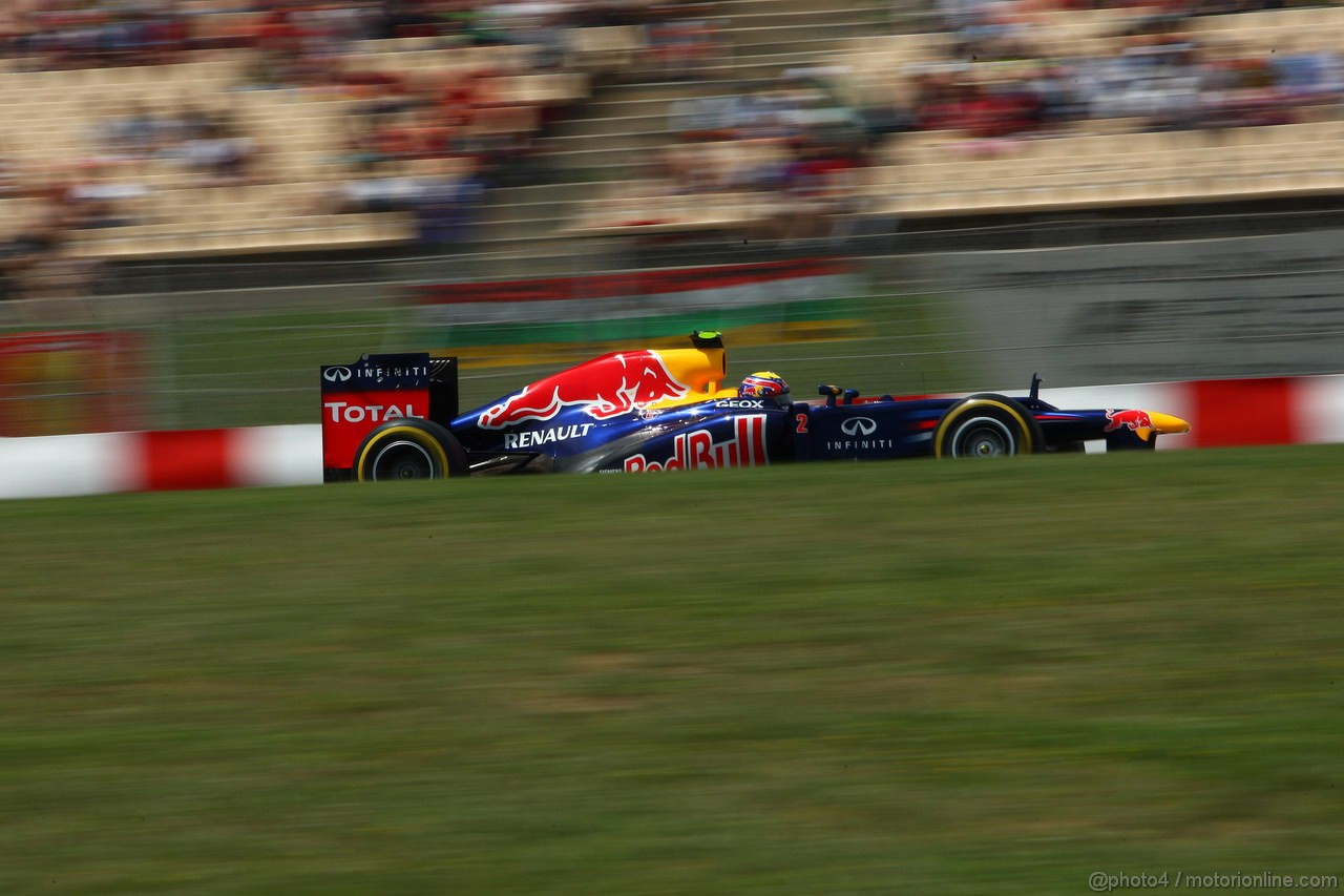 GP SPAGNA, 12.05.2012- Qualifiche, Mark Webber (AUS) Red Bull Racing RB8 