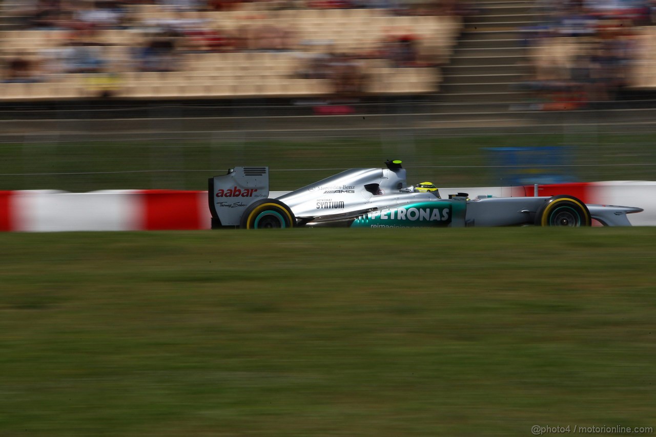 GP SPAGNA, 12.05.2012- Qualifiche, Nico Rosberg (GER) Mercedes AMG F1 W03 