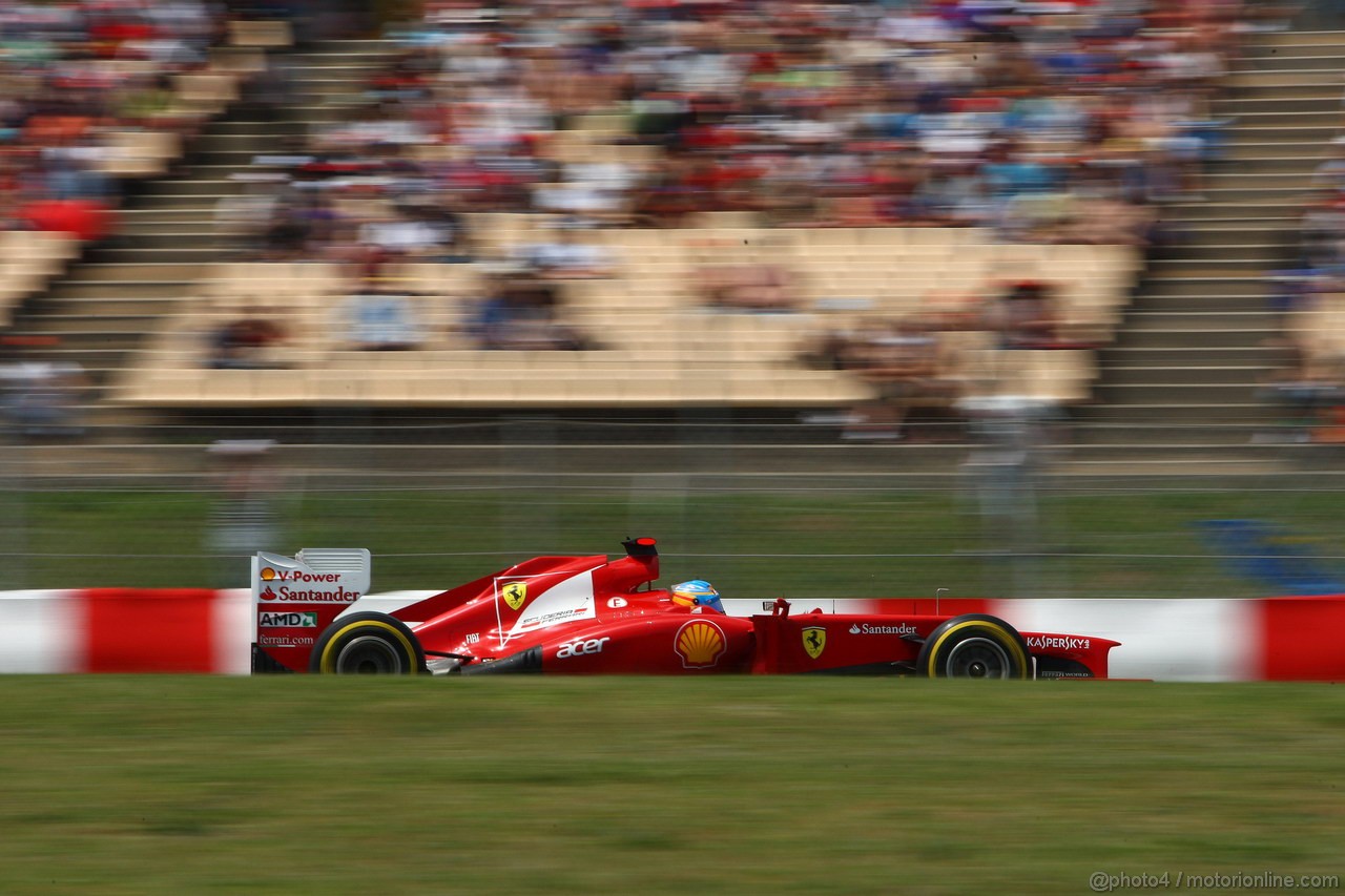 GP SPAGNA, 12.05.2012- Qualifiche, Fernando Alonso (ESP) Ferrari F2012 