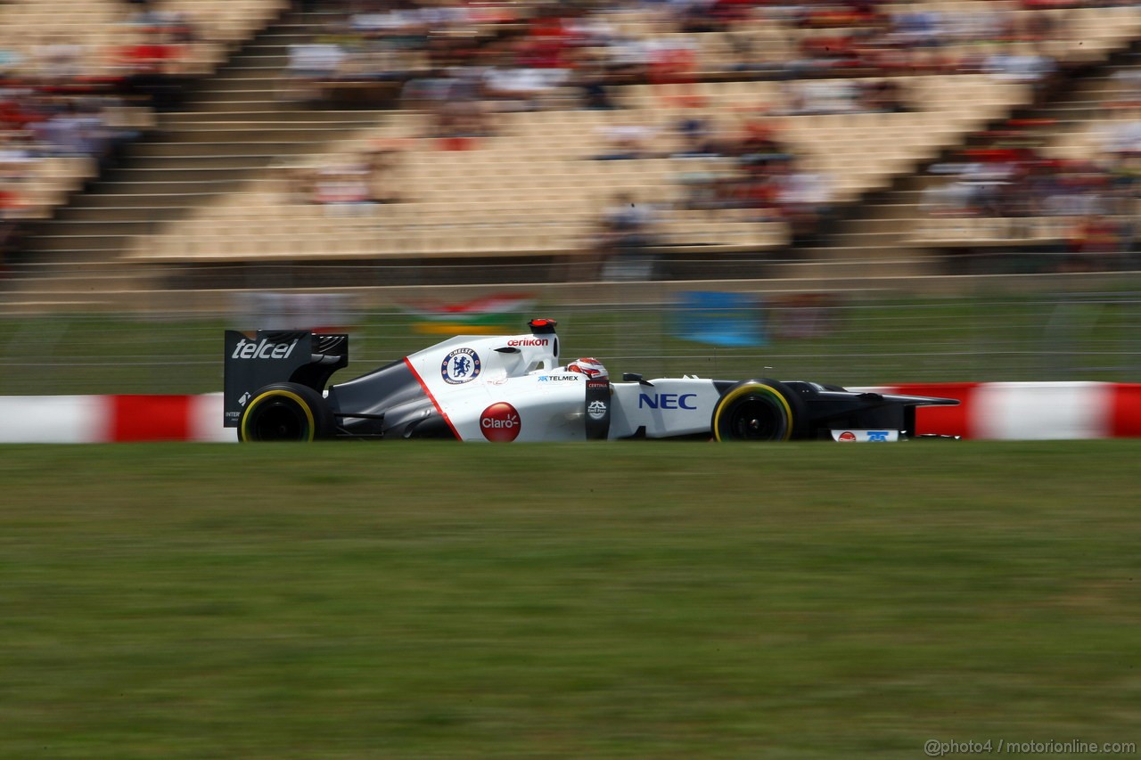 GP SPAGNA, 12.05.2012- Qualifiche, Kamui Kobayashi (JAP) Sauber F1 Team C31 