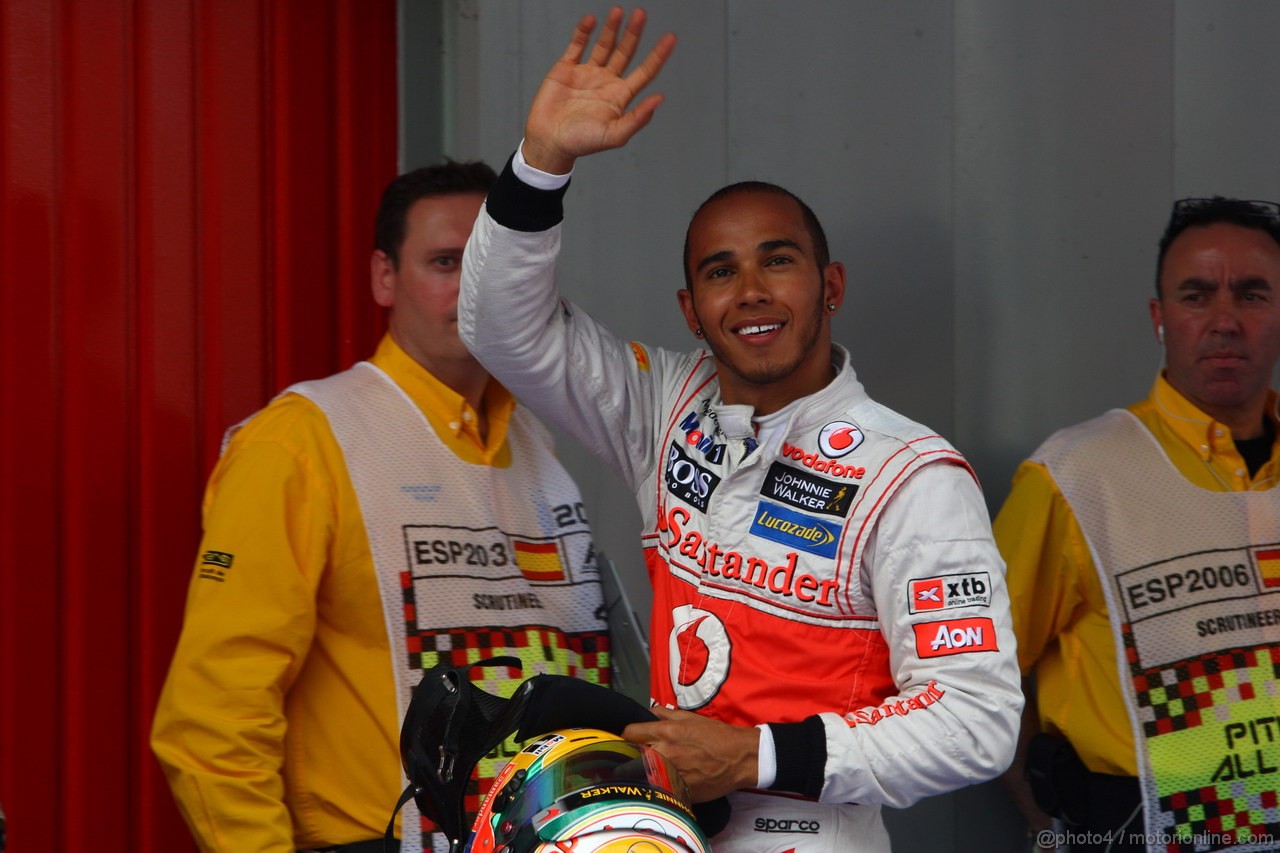 GP SPAGNA, 12.05.2012- Qualifiche, Lewis Hamilton (GBR) McLaren Mercedes MP4-27 pole position 