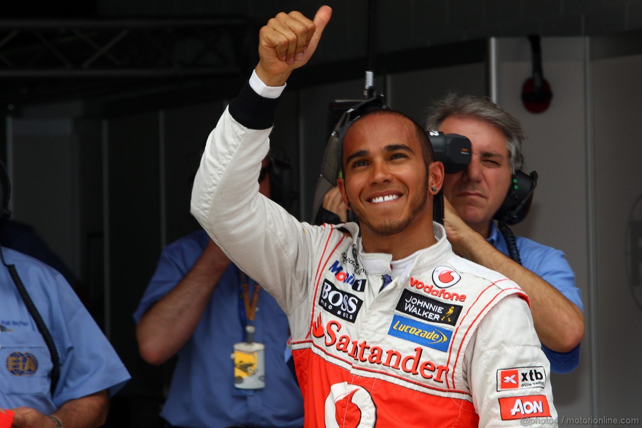 GP SPAGNA, 12.05.2012- Qualifiche, Lewis Hamilton (GBR) McLaren Mercedes MP4-27 pole position 