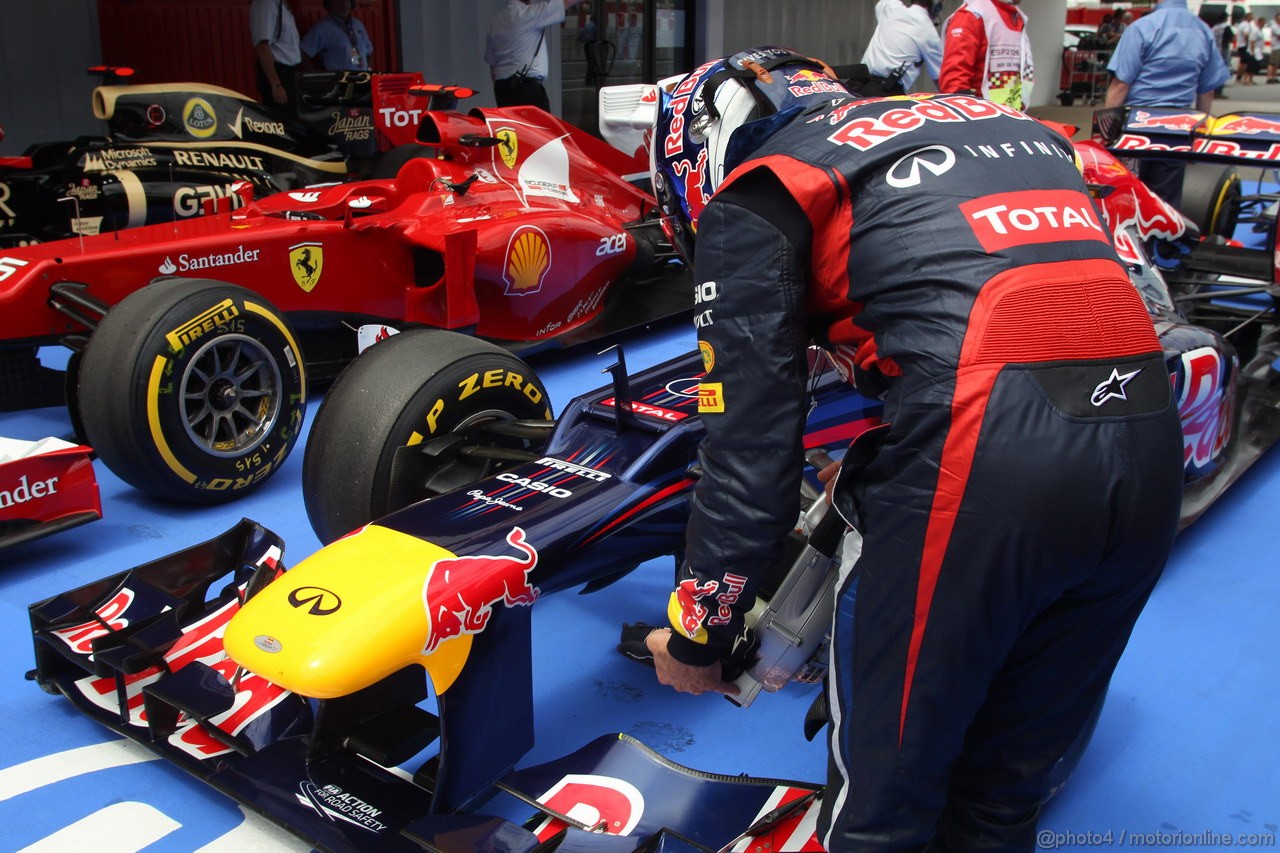 GP SPAGNA, 12.05.2012- Qualifiche, Sebastian Vettel (GER) Red Bull Racing RB8 