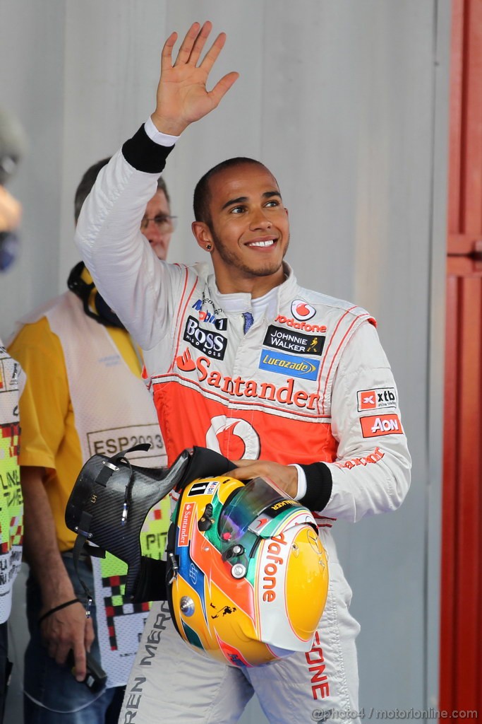 GP SPAGNA, 12.05.2012- Qualifiche, Lewis Hamilton (GBR) McLaren Mercedes MP4-27 pole position 
