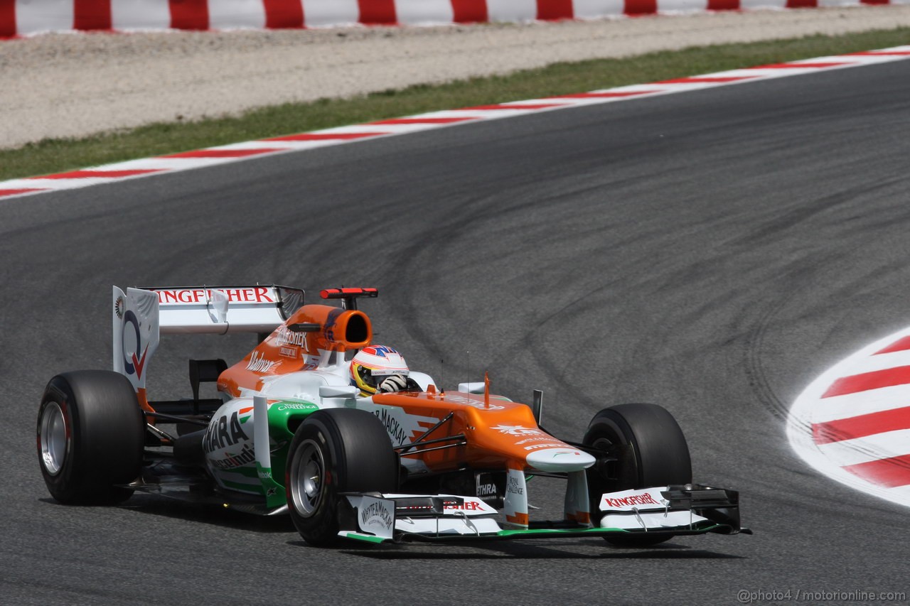 GP SPAGNA, 12.05.2012- Qualifiche, Paul di Resta (GBR) Sahara Force India F1 Team VJM05 