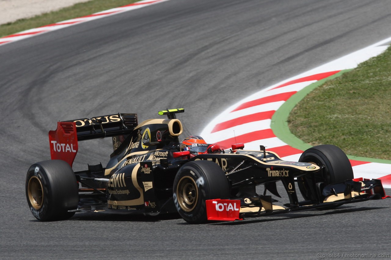 GP SPAGNA, 12.05.2012- Qualifiche, Romain Grosjean (FRA) Lotus F1 Team E20 