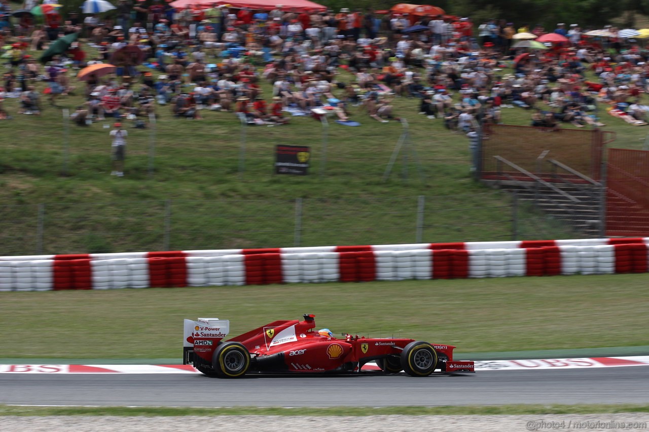 GP SPAGNA, 12.05.2012- Qualifiche, Fernando Alonso (ESP) Ferrari F2012