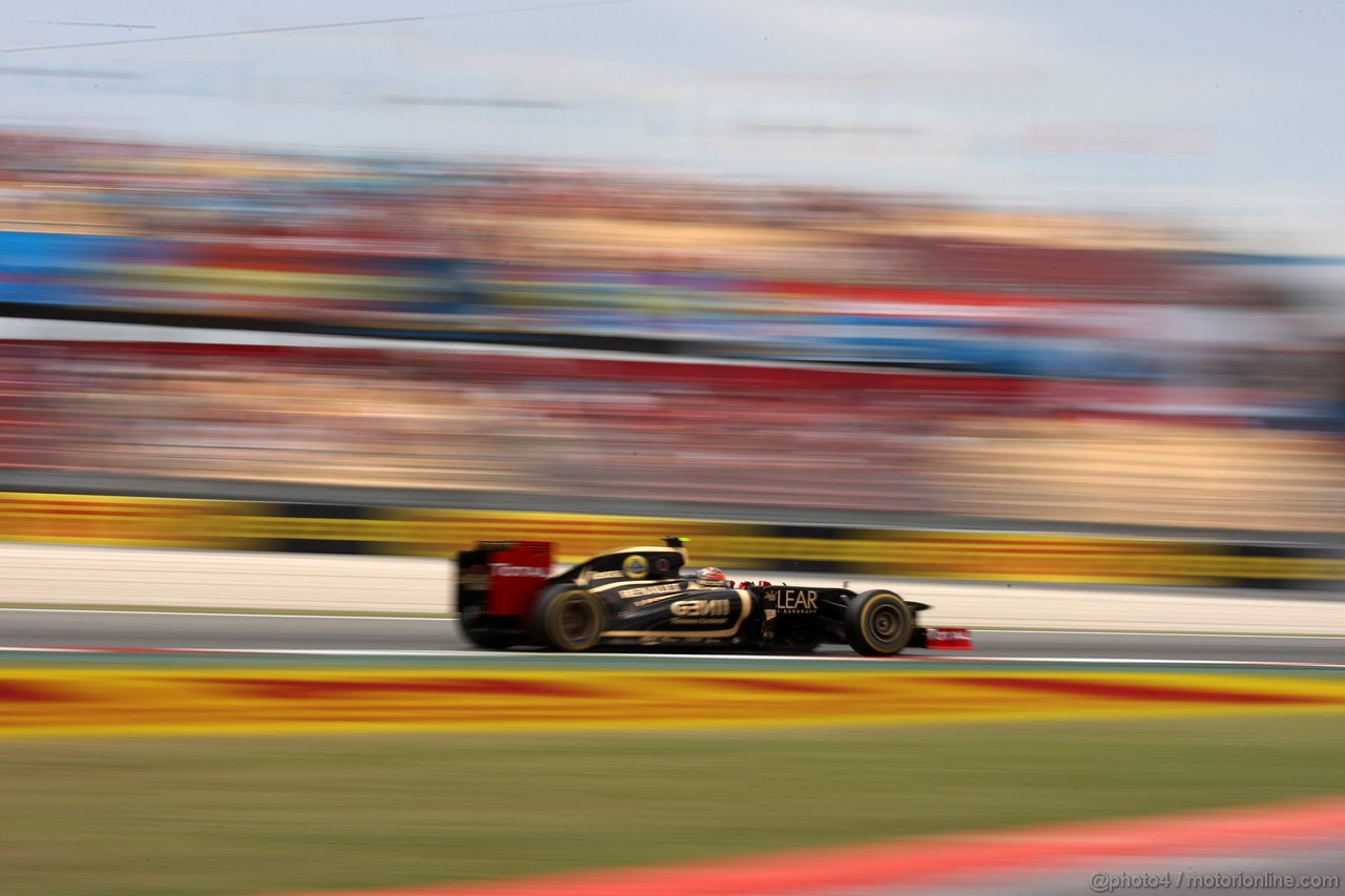 GP SPAGNA, 12.05.2012- Qualifiche, Romain Grosjean (FRA) Lotus F1 Team E20