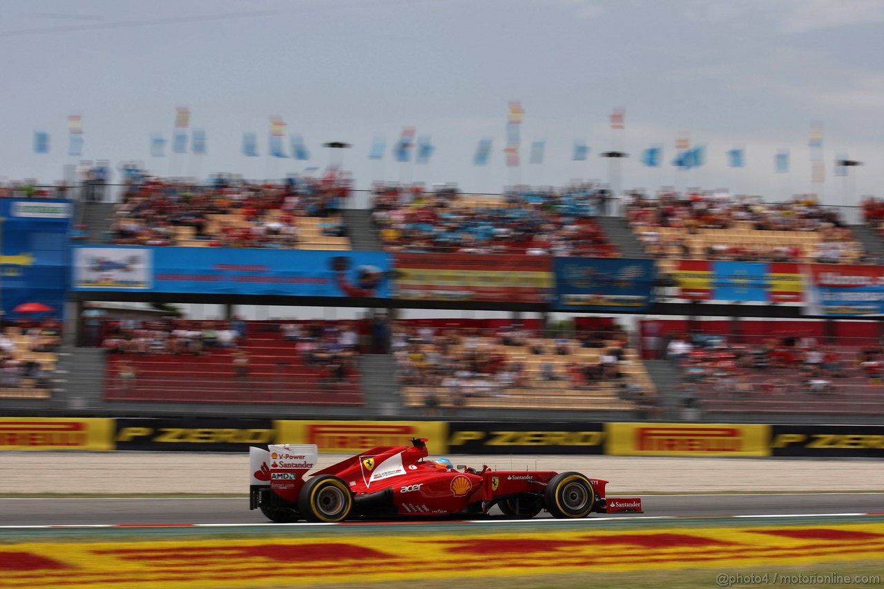 GP SPAGNA, 12.05.2012- Qualifiche, Fernando Alonso (ESP) Ferrari F2012