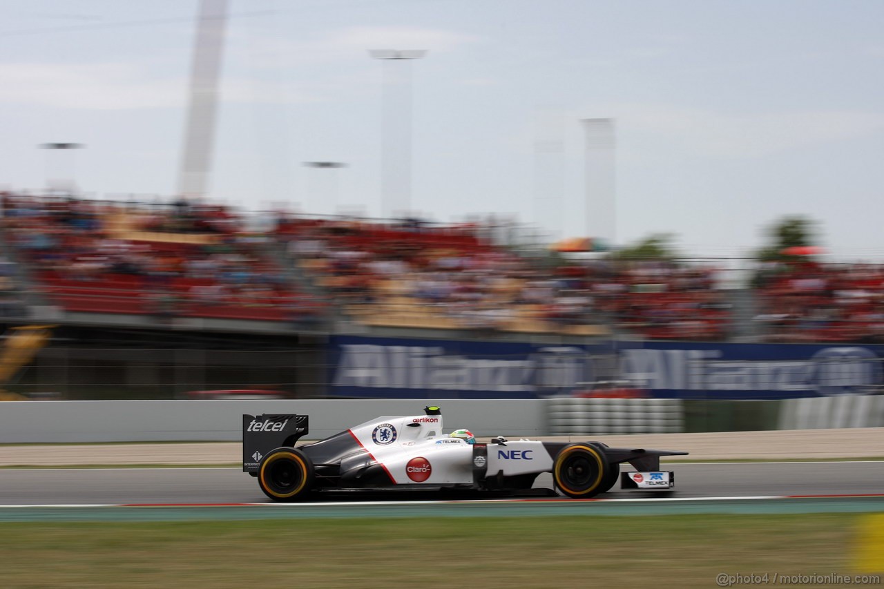GP SPAGNA, 12.05.2012- Qualifiche, Sergio Prez (MEX) Sauber F1 Team C31