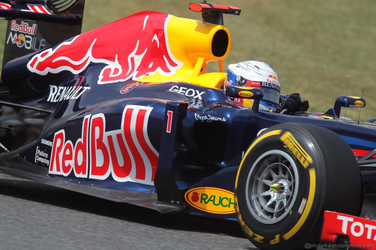 GP SPAGNA, 12.05.2012- Sebastian Vettel (GER) Red Bull Racing RB8 