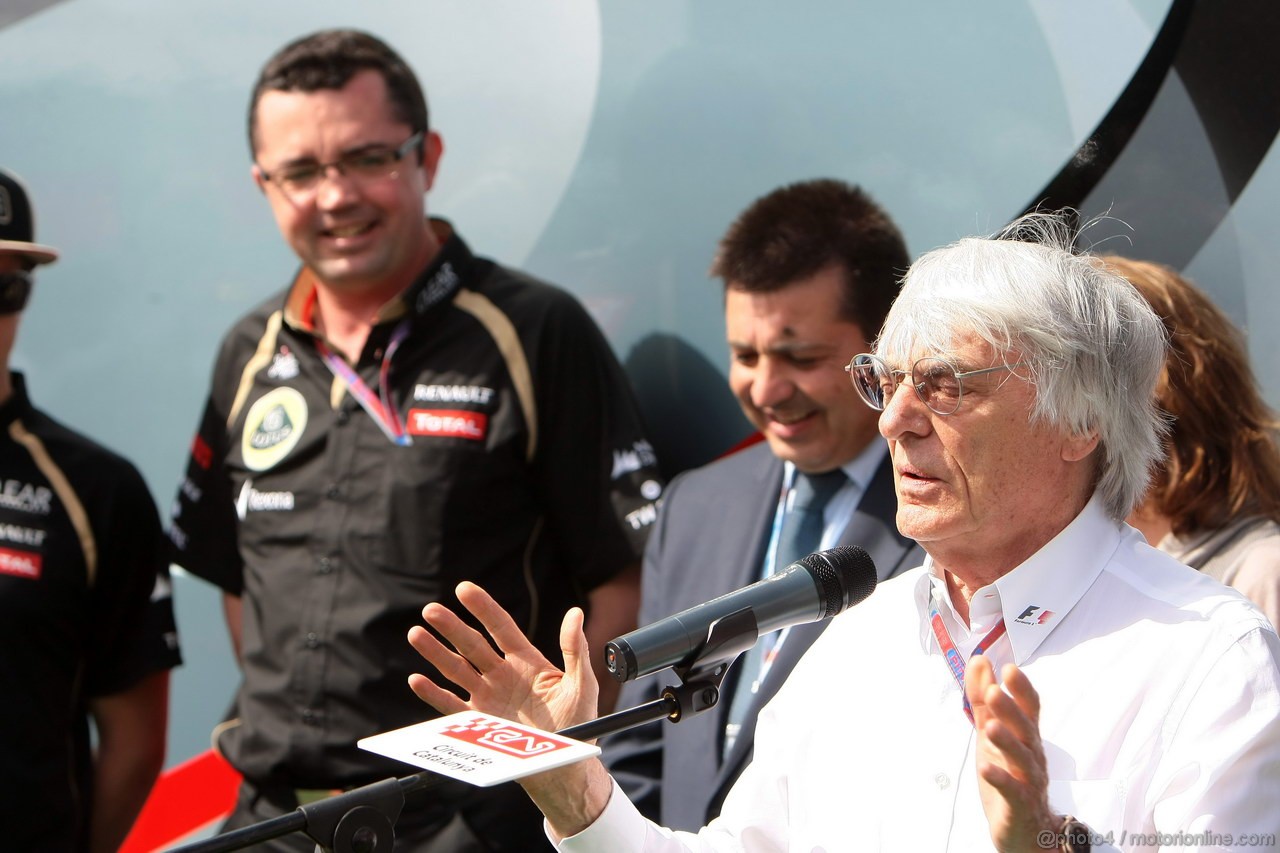 GP SPAGNA, 12.05.2012- Bernie Ecclestone (GBR), President e CEO of Formula One Management  