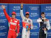 GP SPAGNA, 12.05.2012- Qualifiche, Lewis Hamilton (GBR) McLaren Mercedes MP4-27 pole position, secondo Pastor Maldonado (VEN) Williams F1 Team FW34 e terzo Fernando Alonso (ESP) Ferrari F2012