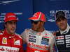 GP SPAGNA, 12.05.2012- Qualifiche, Lewis Hamilton (GBR) McLaren Mercedes MP4-27 pole position, secondo Pastor Maldonado (VEN) Williams F1 Team FW34 e terzo Fernando Alonso (ESP) Ferrari F2012