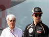 GP SPAGNA, 12.05.2012- Bernie Ecclestone (GBR), President e CEO of Formula One Management  e Kimi Raikkonen (FIN) Lotus F1 Team E20