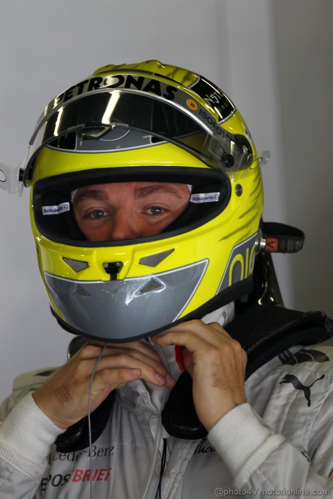 GP SPAGNA, 11.05.2012- Prove Libere 1, Nico Rosberg (GER) Mercedes AMG F1 W03 