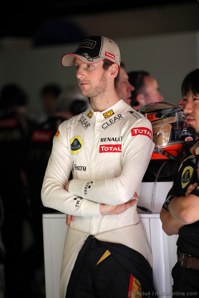 GP SPAGNA, 11.05.2012- Prove Libere 1, Romain Grosjean (FRA) Lotus F1 Team E20