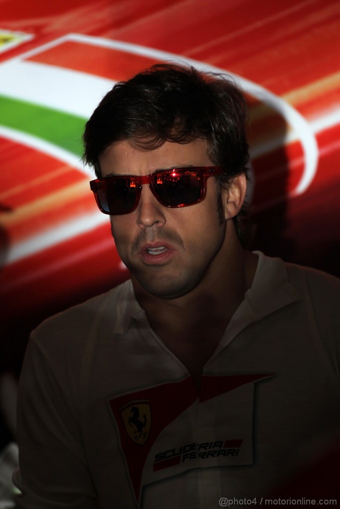GP SPAGNA, 11.05.2012- Prove Libere 1, Fernando Alonso (ESP) Ferrari F2012 