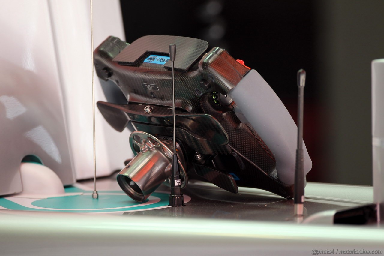 GP SPAGNA, 11.05.2012- Prove Libere 1, Steering wheel of Nico Rosberg (GER) Mercedes AMG F1 W03 