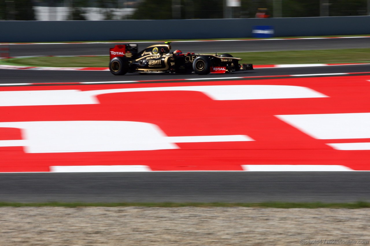 GP SPAGNA, 11.05.2012- Prove Libere 1, Romain Grosjean (FRA) Lotus F1 Team E20 