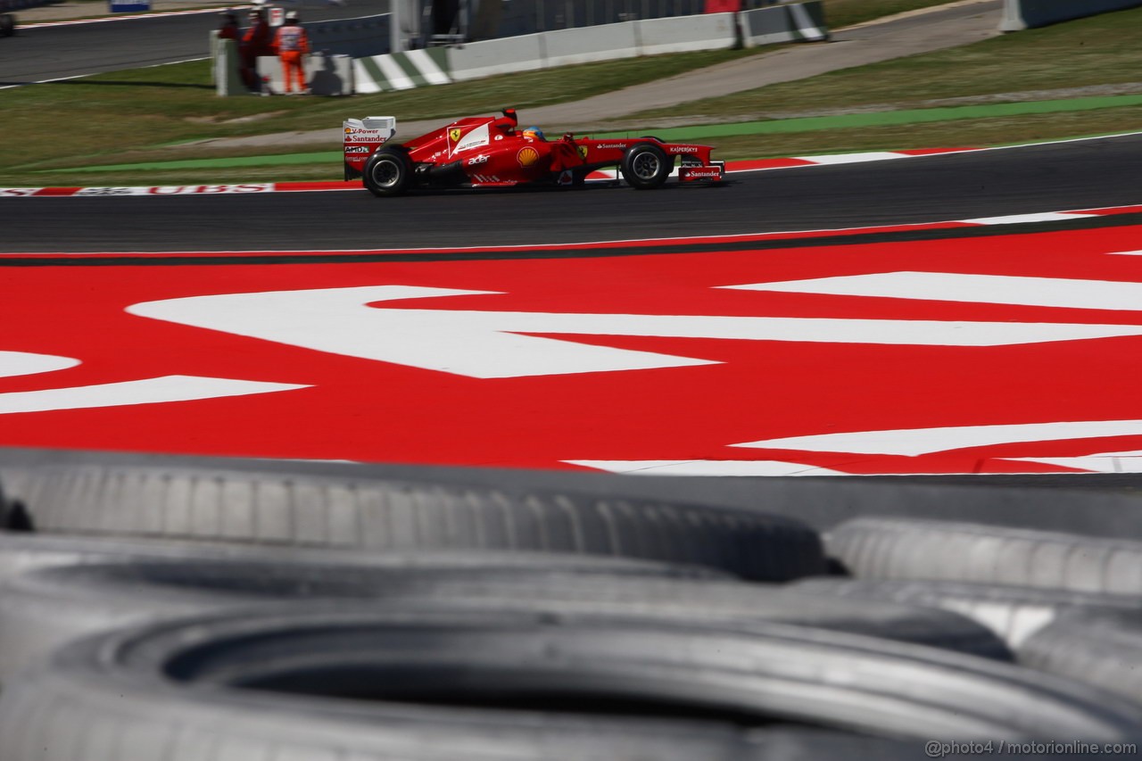 GP SPAGNA, 11.05.2012- Prove Libere 1, Fernando Alonso (ESP) Ferrari F2012