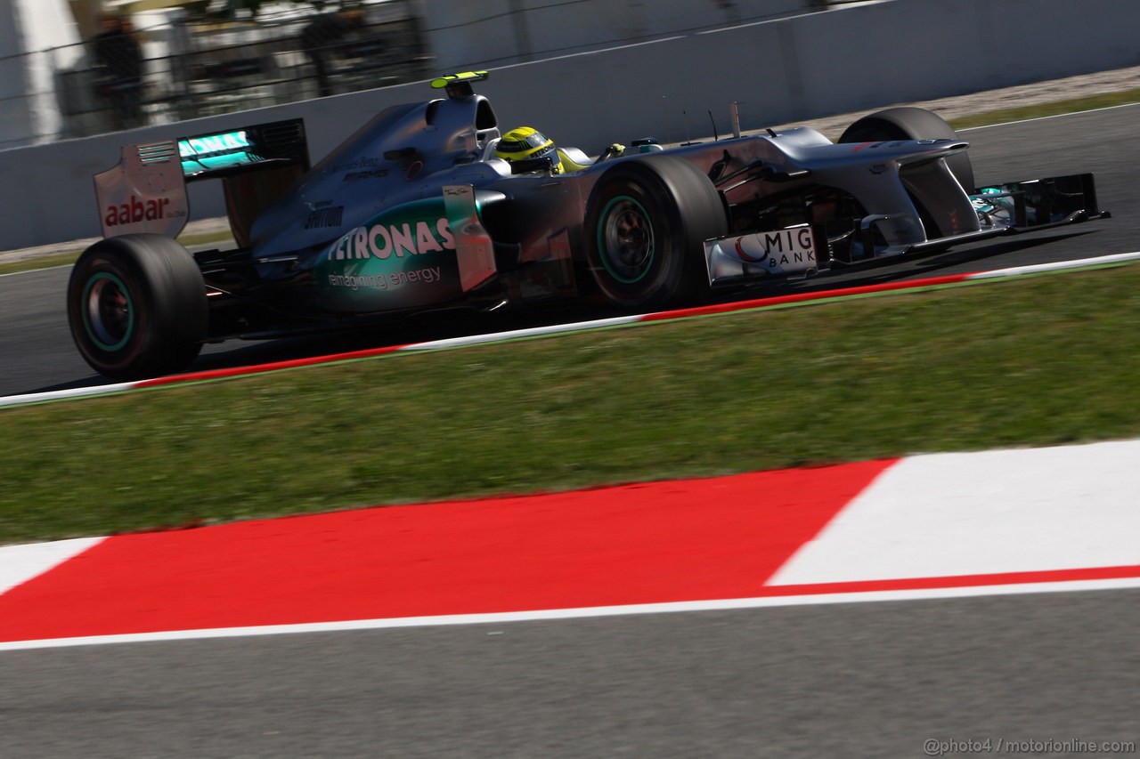GP SPAGNA, 11.05.2012- Prove Libere 1, Nico Rosberg (GER) Mercedes AMG F1 W03 
