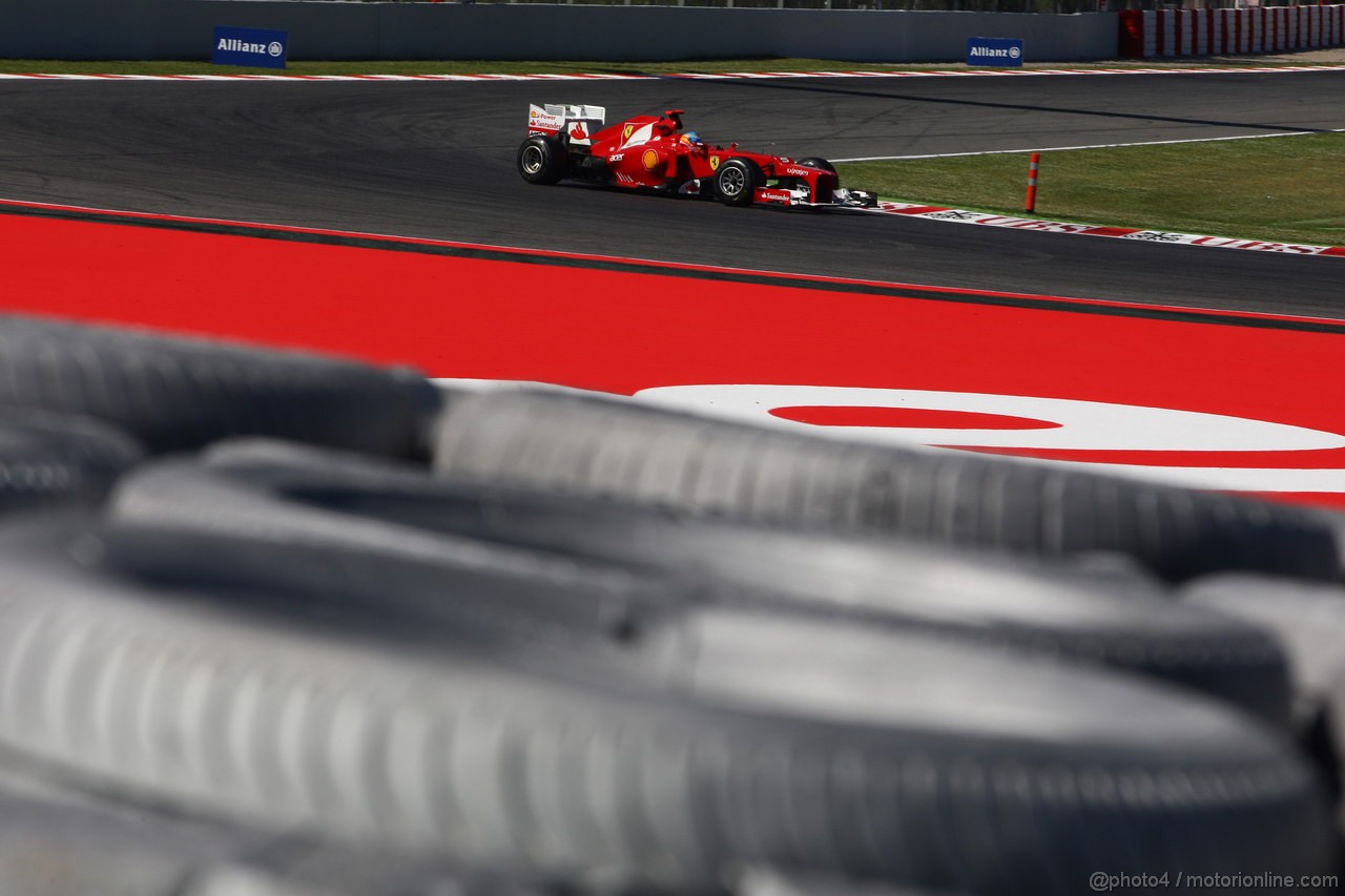 GP SPAGNA, 11.05.2012- Prove Libere 1, Fernando Alonso (ESP) Ferrari F2012