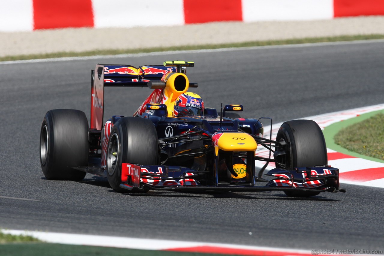 GP SPAGNA, 11.05.2012- Prove Libere 1, Mark Webber (AUS) Red Bull Racing RB8 