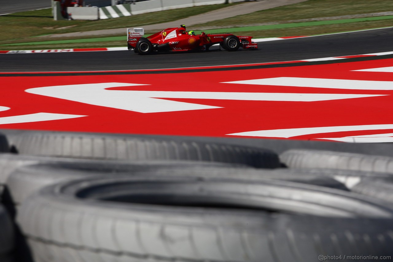 GP SPAGNA, 11.05.2012- Prove Libere 1, Felipe Massa (BRA) Ferrari F2012