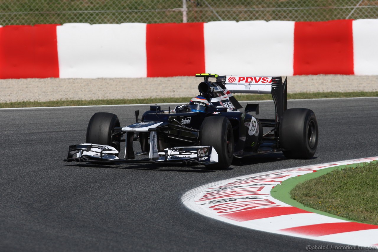 GP SPAGNA, 11.05.2012- Prove Libere 1, Bruno Senna (BRA) Williams F1 Team FW34