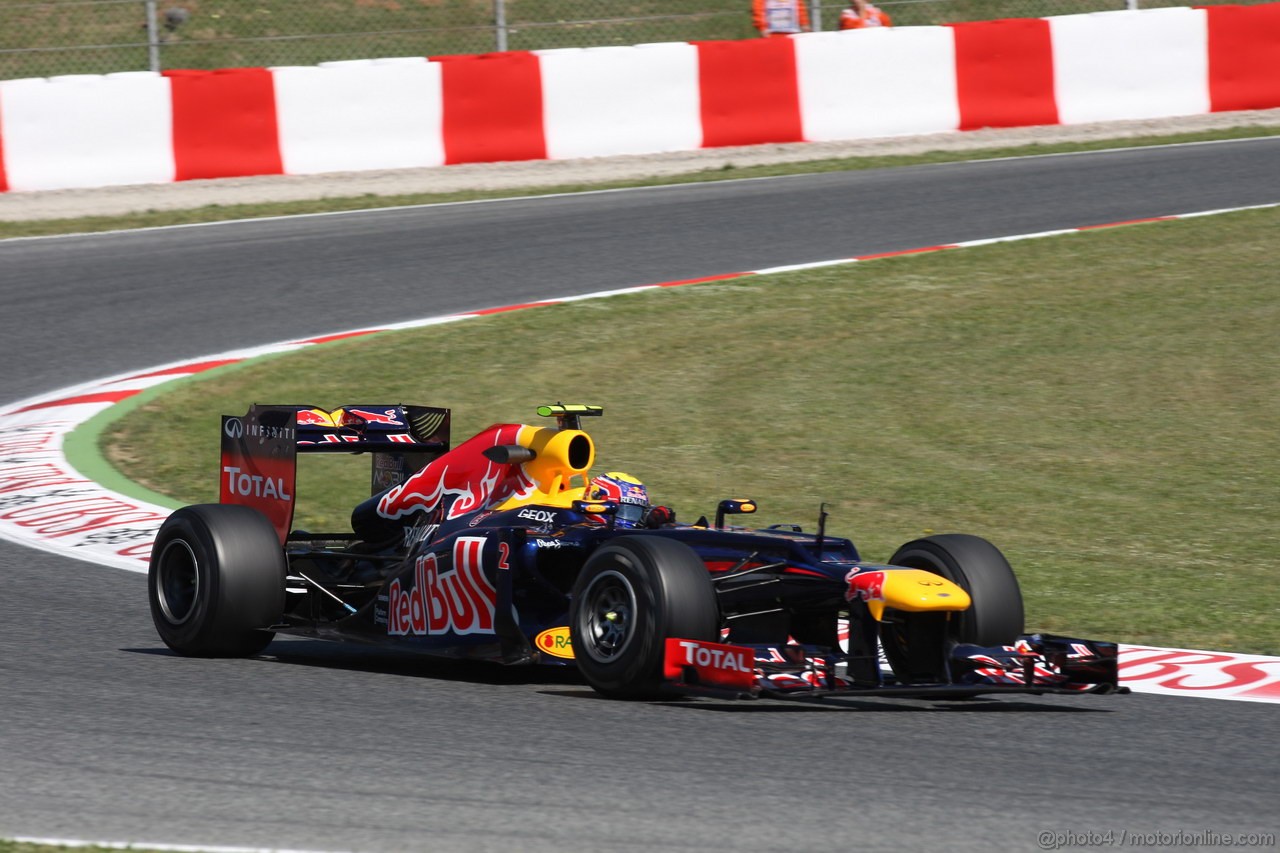 GP SPAGNA, 11.05.2012- Prove Libere 1, Mark Webber (AUS) Red Bull Racing RB8