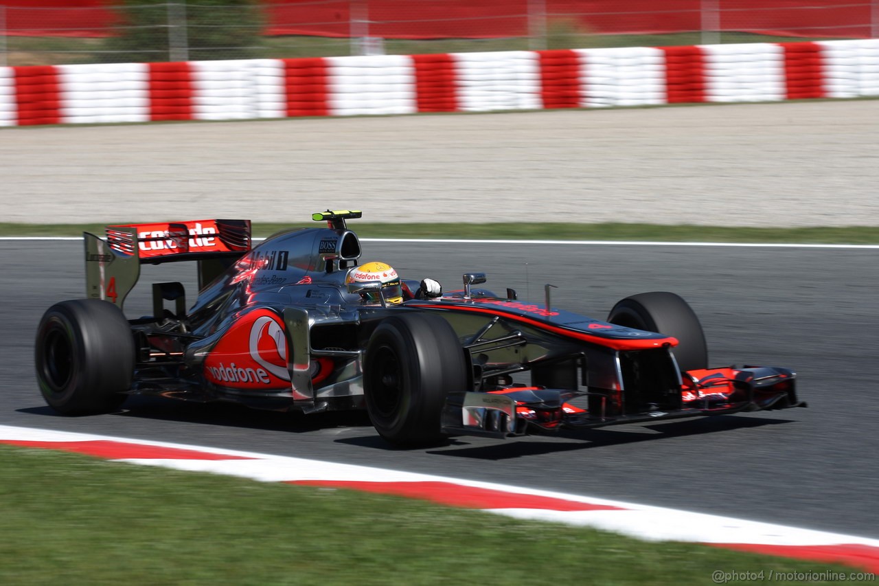 GP SPAGNA, 11.05.2012- Prove Libere 1, Lewis Hamilton (GBR) McLaren Mercedes MP4-27 
