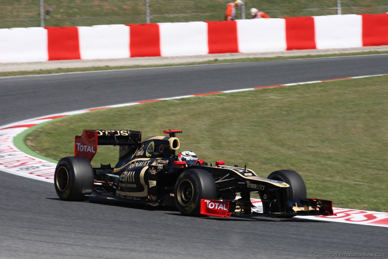GP SPAGNA, 11.05.2012- Prove Libere 1, Kimi Raikkonen (FIN) Lotus F1 Team E20 