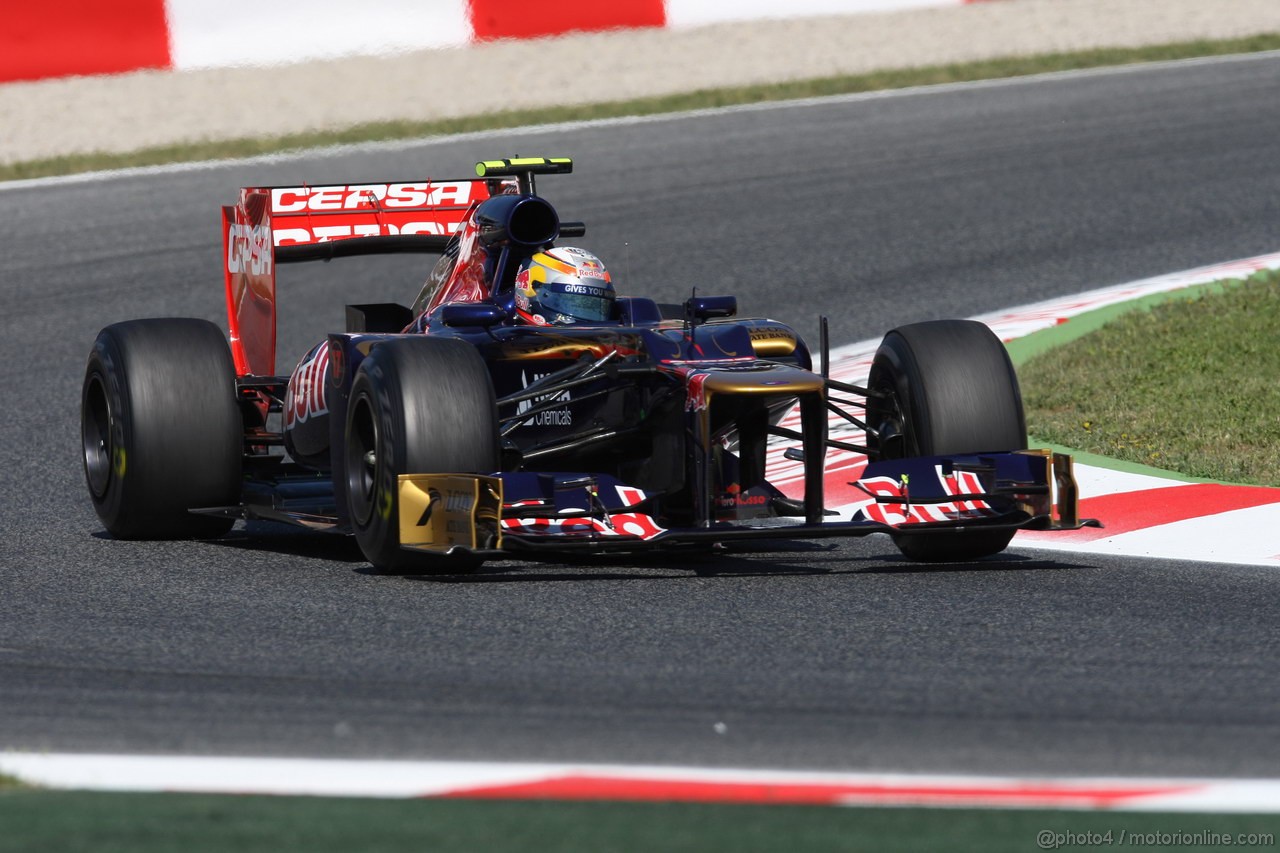 GP SPAGNA, 11.05.2012- Prove Libere 1, Jean-Eric Vergne (FRA) Scuderia Toro Rosso STR7