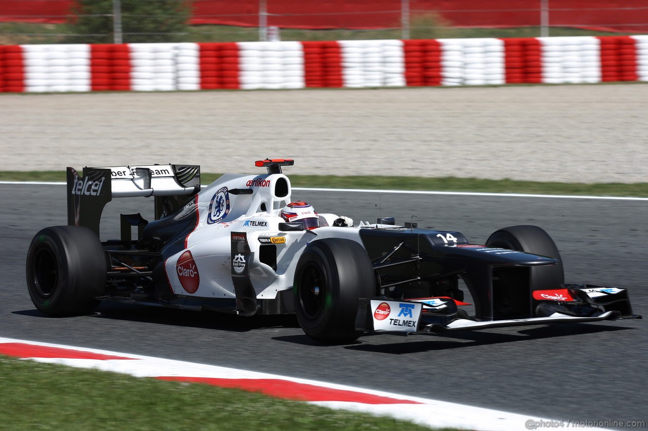 GP SPAGNA, 11.05.2012- Prove Libere 1, Kamui Kobayashi (JAP) Sauber F1 Team C31 