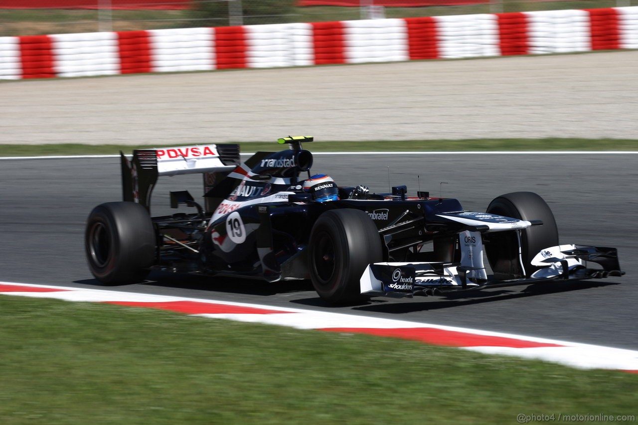 GP SPAGNA, 11.05.2012- Prove Libere 1, Bruno Senna (BRA) Williams F1 Team FW34 