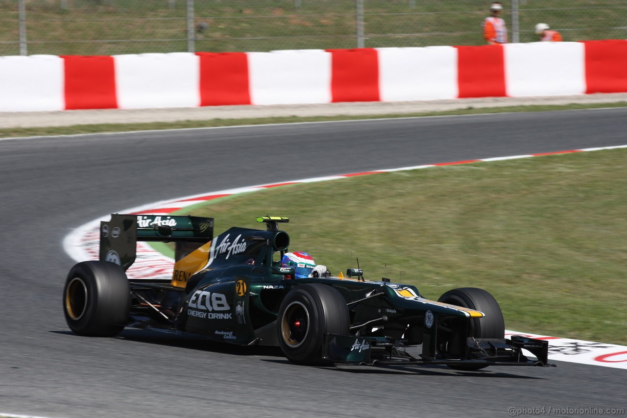 GP SPAGNA, 11.05.2012- Prove Libere 1, Vitaly Petrov (RUS) Caterham F1 Team CT01 