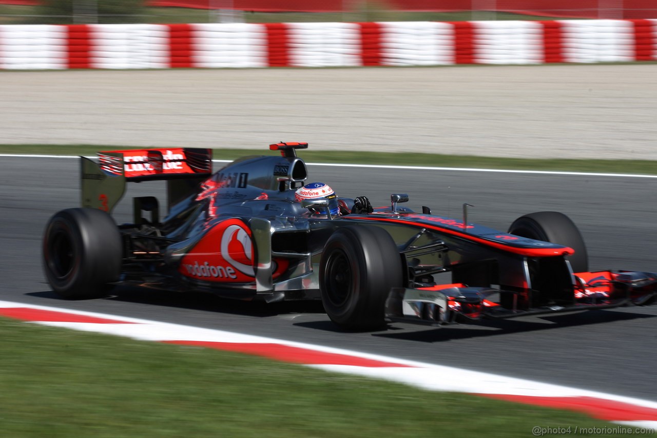 GP SPAGNA, 11.05.2012- Prove Libere 1, Jenson Button (GBR) McLaren Mercedes MP4-27 