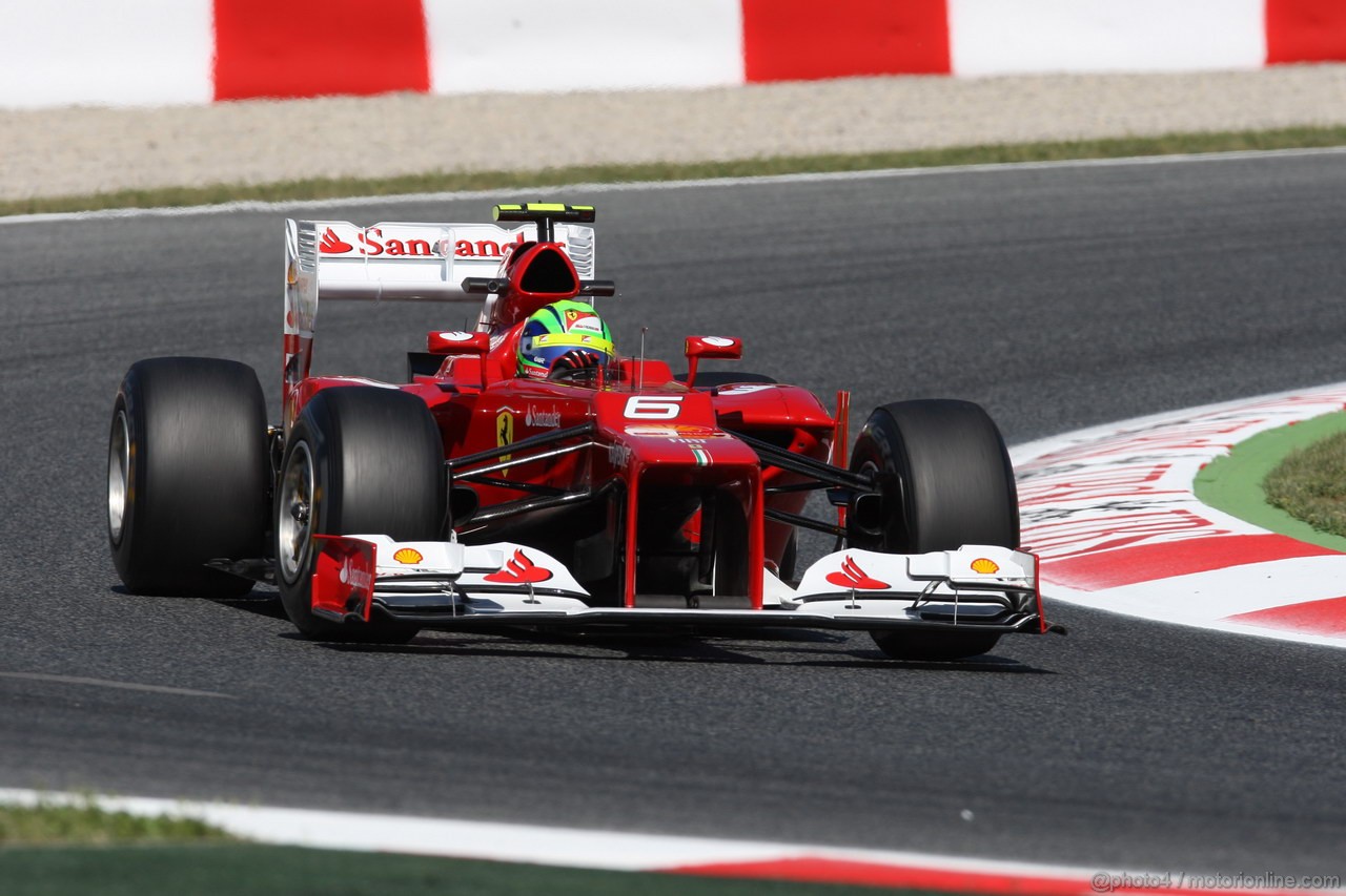 GP SPAGNA, 11.05.2012- Prove Libere 1, Felipe Massa (BRA) Ferrari F2012 
