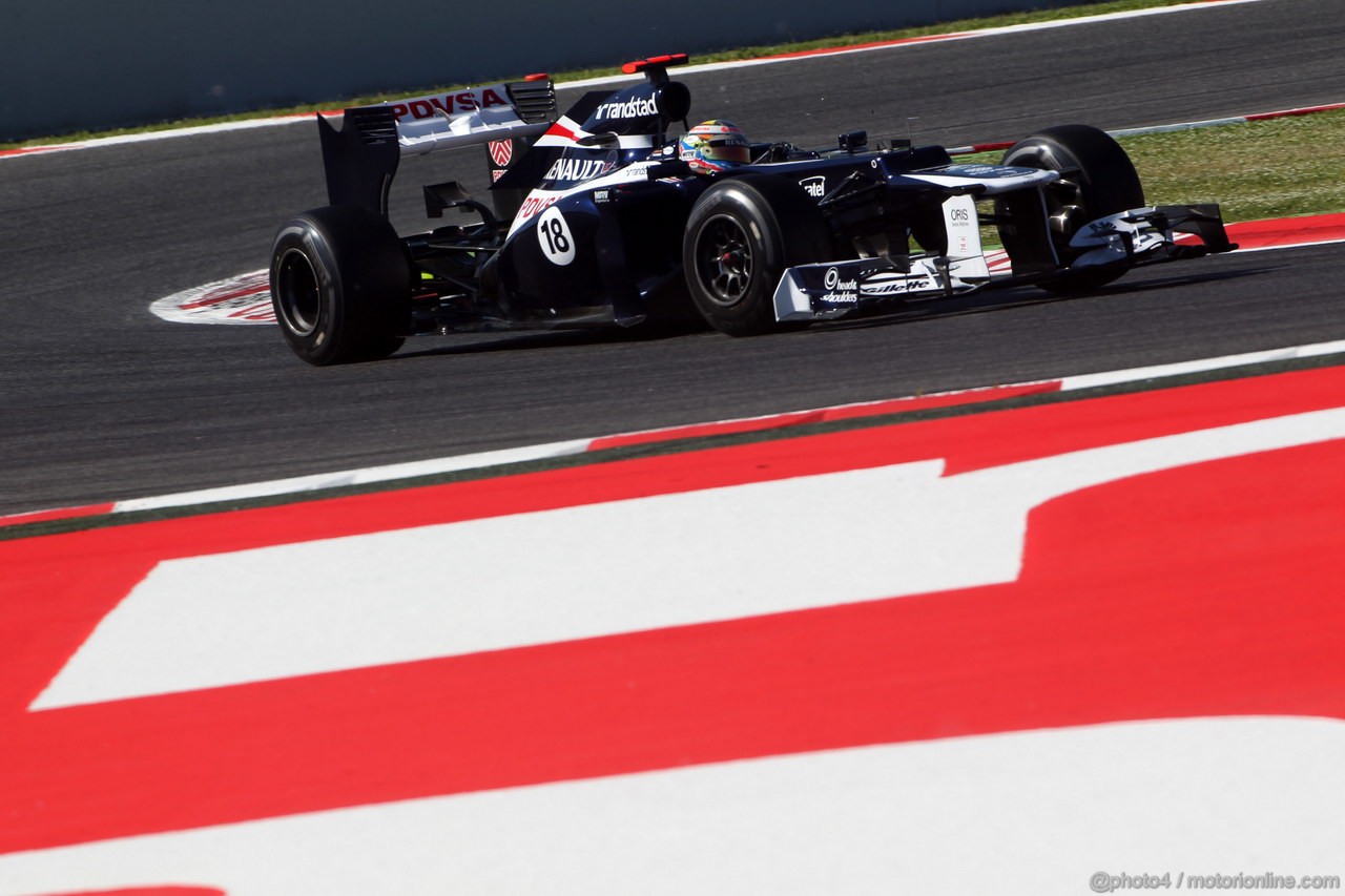 GP SPAGNA, 11.05.2012- Prove Libere 1, Pastor Maldonado (VEN) Williams F1 Team FW34