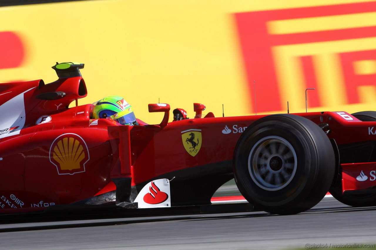 GP SPAGNA, 11.05.2012- Prove Libere 1, Felipe Massa (BRA) Ferrari F2012