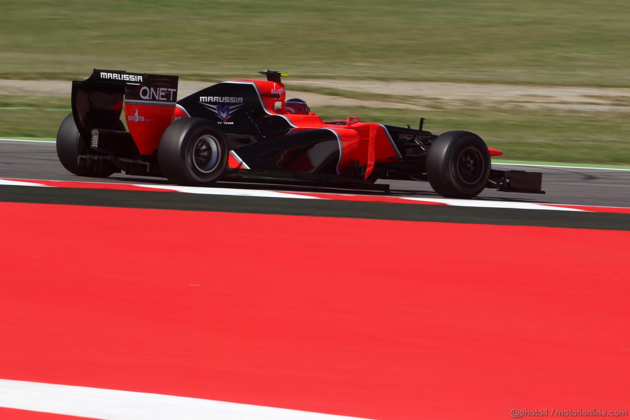 GP SPAGNA, 11.05.2012- Prove Libere 1, Charles Pic (FRA) Marussia F1 Team MR01 