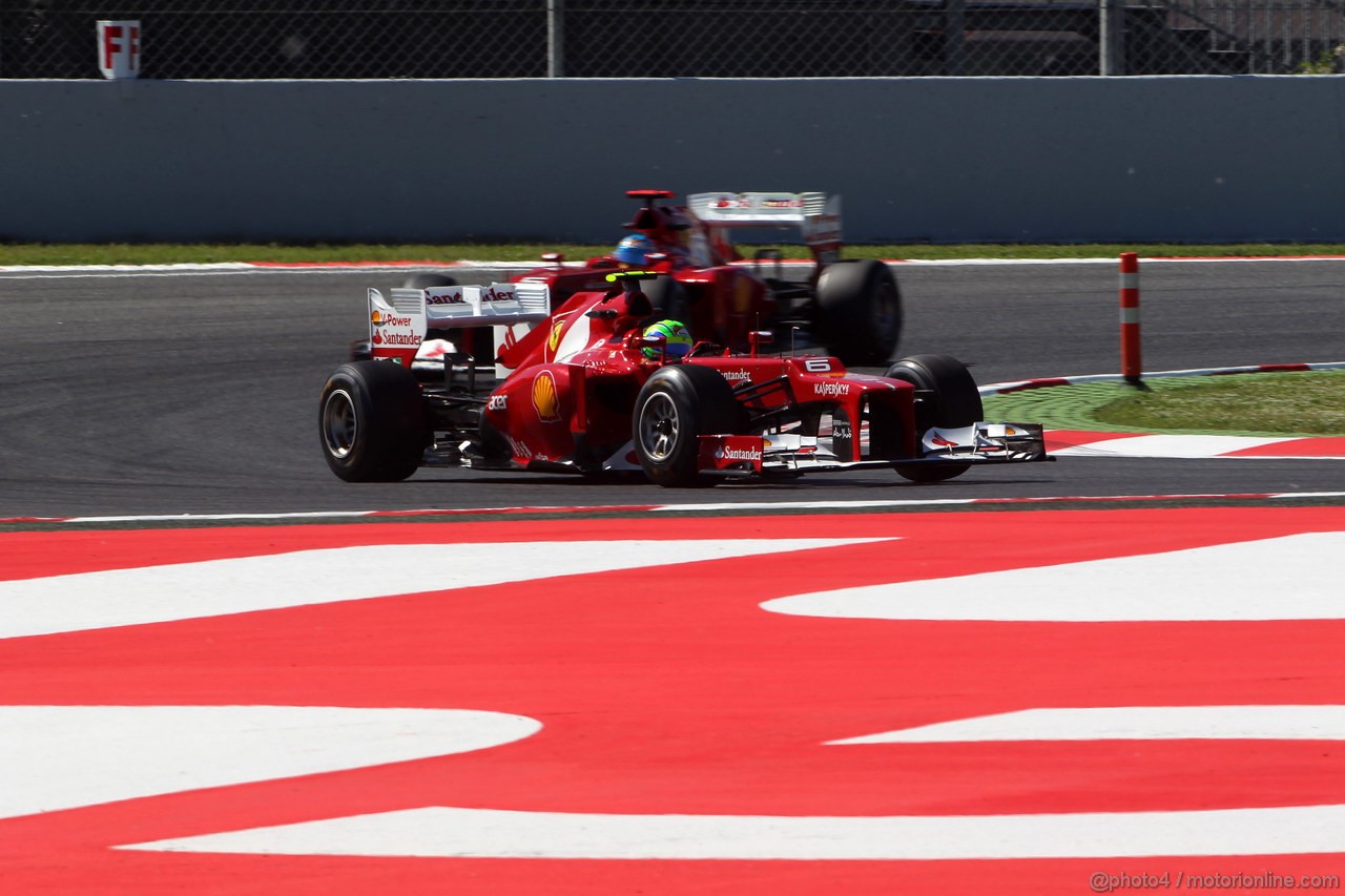 GP SPAGNA, 11.05.2012- Prove Libere 1, Felipe Massa (BRA) Ferrari F2012 
